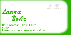 laura mohr business card